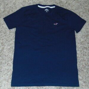 Mens Hollister T-Shirt Small Blue Short Sleeve Crew Neck Tee Tagless